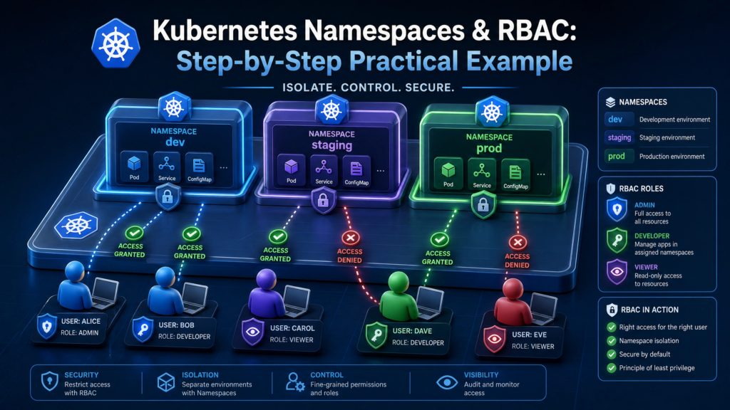 Kubernetes namespaces and RBAC overview